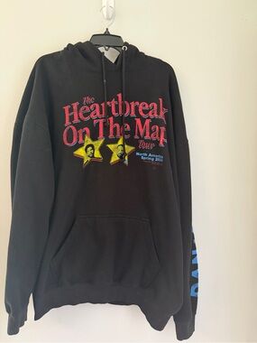 Dan + Shay Hoodie Mens XXL Heartbreak On The Map Tour 2024 Black Graphic